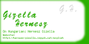 gizella hernesz business card